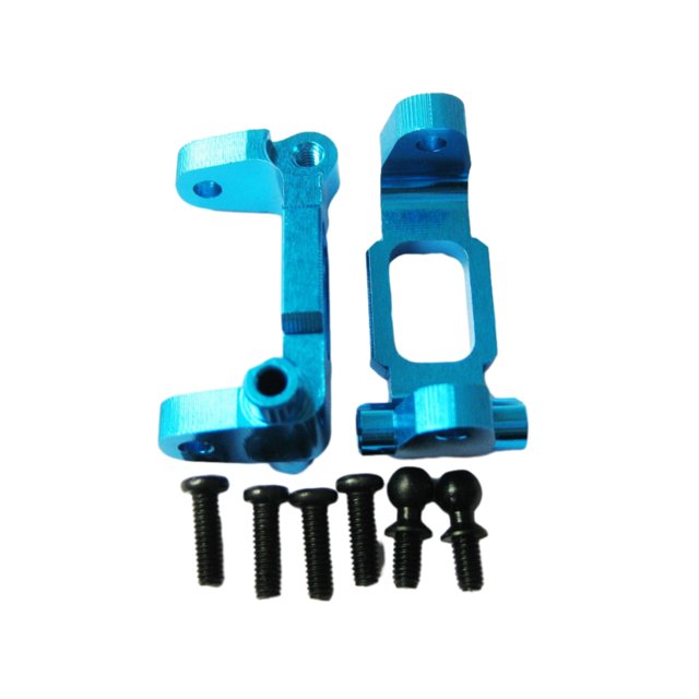 Xingzhi Aluminum Alloy Front Hub Carrier L/R For RC 1/18 Hobbico Dromida Materials Aluminum Alloy Front Hub Carrier L/R For RC Blue 1Set