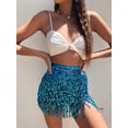thumbnail image 3 of Falda con borlas para danza del vientre para mujer, atuendos de actuación, ropa de festival, falda con borlas para danza del vientre, falda con lentejuelas estilo bohemio, disfraz rave para, 3 of 7