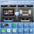 thumbnail image 3 of Radio de coche Leadfan para VW Passat Tiguan Jetta Beetle Caddy Golf, 3 of 9
