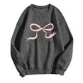 thumbnail image 2 of Rciityk Crewneck Sweatshirts for Women Fashion Spring Fall Long Sleeve Shirts Cute Bow Print Sweater Pullover Tops, 2 of 4