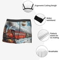 thumbnail image 3 of Yiaed Red Train Hot Air Balloon Print Men's Soft Cotton Boxer Shorts Breathable Boxers Underwear Moisture-Wicking Underwear Stretch Boxer Briefs for Man-Medium, 3 of 5