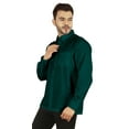 thumbnail image 4 of Bestman Solid Button Down Shirt For Men Long Sleeve With Patch Pocket Formal Business Wear, 4 of 7