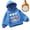 Blue, variant on WOYY Toddler Girls' Hoodie Casual Hearts Print Hooded Sweatshirt, Sizes 4-5T