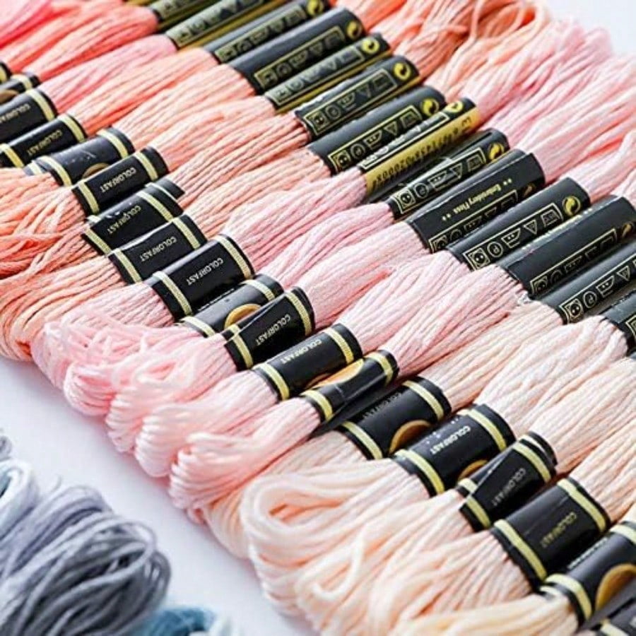 Rainbow Color Embroidery Floss 447 Skeins Per Pack with Cotton for Cross  Threads Bracelet Yarn Craft Floss Embroidery Floss Set