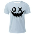thumbnail image 4 of Men's Graphic Tees Printed Casual Summer Tee Tops Short Sleeve T-Shirts Fashion Tees, 4 of 7