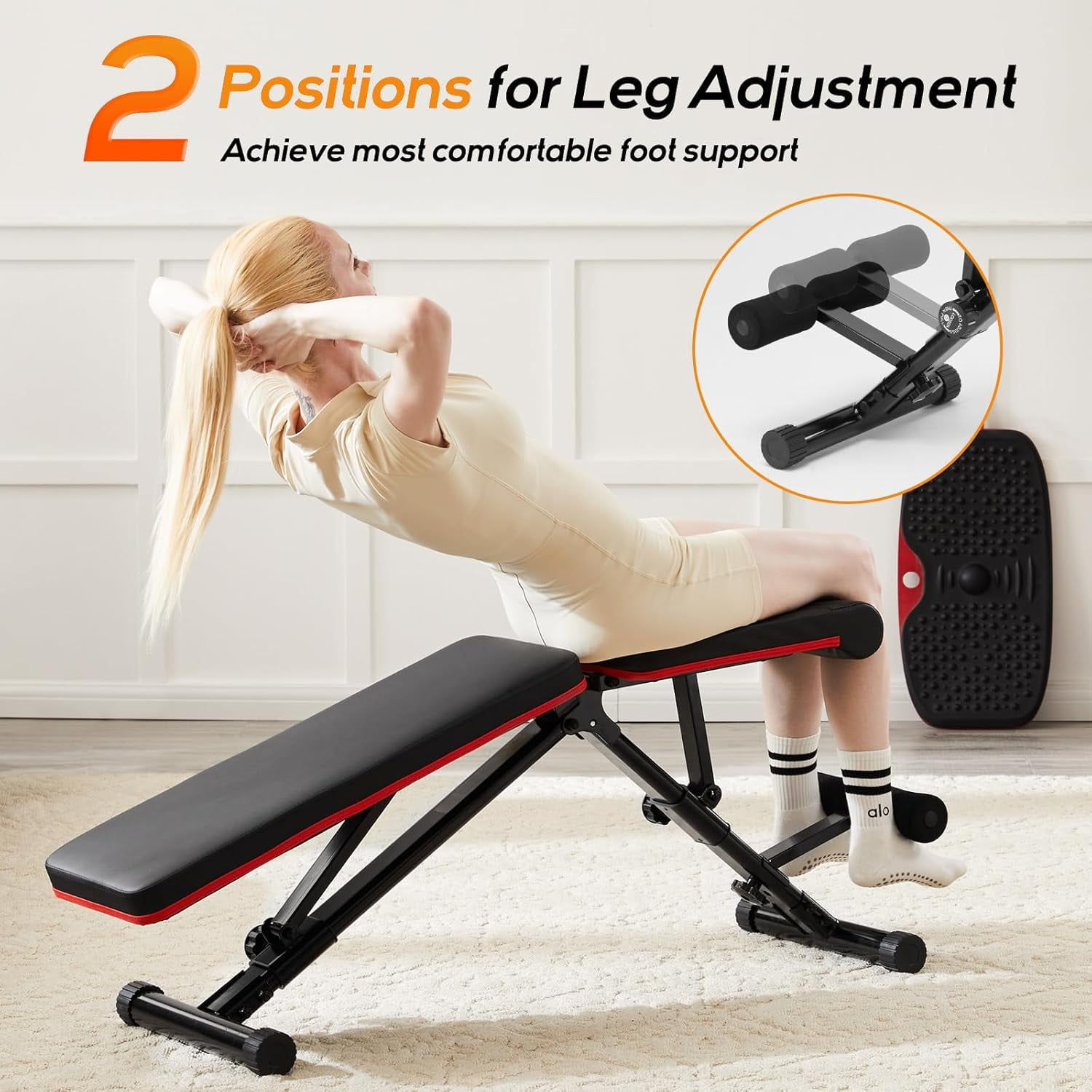 Adjustable Weight Bench, 795LBS Capacity Foldable Workout Bench for Home Gym, Incline Decline Bench Press for Full Body Strength Training