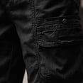 thumbnail image 4 of Fnnxeal Cargo Shorts for Men, Big and Tall Shorts Relaxed Fit Outdoor with Pockets Mens Summer Casual Pants Black Carpenter Shorts L, 4 of 8