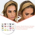 thumbnail image 4 of Qarigey Diademas deportivas para mujer, diademas elásticas de punto para correr, bandanas, bandas para el cabello, diadema de Color sólido, accesorios Accesorio para el cabello Rosado Qarigey AP011915-08, 4 of 6
