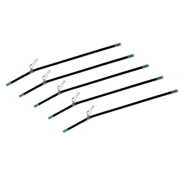5 piezas de comederos luminosos Leger, aparejos de pesca anti-doblados, plumas para pesca en el mar L