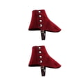 thumbnail image 4 of Gangster Spats - Fundas para zapatos Steam para calzado medieval para adultos Rojo, 4 of 8