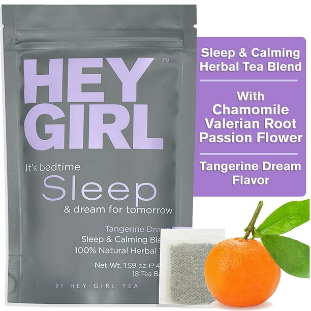 Herbal Tea Sleep Aid w/ Chamomile , Valerian Root & Lemon Balm in Tea