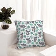 thumbnail image 5 of Wukai Bears and Tropical Leaves Premium Polyester Fleece Pillow Covers with Hidden Zipper Closure,Luxuriously Soft and Durable-16"x16", 5 of 7