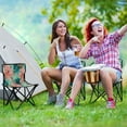 thumbnail image 6 of 600D Oxford Camping Chair Portable Foldable Chair Supports 220 lbs for Picnic, Fishing, Backpacking Pink Abstract Floral Patterns, 6 of 8