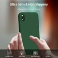 thumbnail image 5 of [3 in 1 for iPhone Xr Case, with 2 Pack Screen Protector, Liquid Silicone Slim Shockproof Protective Phone Case 6.1 inch [Microfiber Lining] (Alpine Green)…, 5 of 12