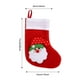thumbnail image 3 of xihome Calcetn navideño de terciopelo con colgador de cuerda - Bolsa de regalo decorativa navideña de 16,8 x 11,9 cm, 3 of 6