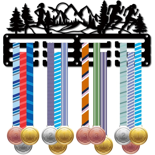 Soporte para medallas de carreras de montaña, colgador de medallas de metal para deportes, soporte pequeño de hierro para colgar premios, decoración para pared, hogar, insignias, carreras, gimnasia,