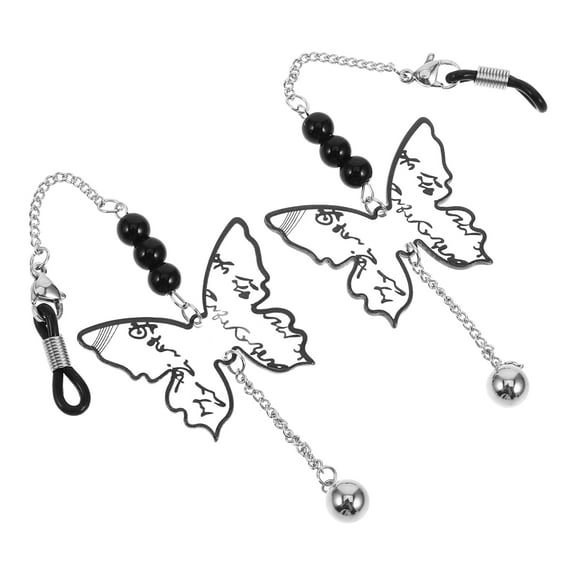 OUNONA  Butterfly Eyeglasses Chains Sunglass Holder Strap