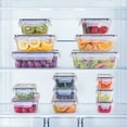 thumbnail image 6 of 48-Piece Deluxe Food Storage Containers Set - Airtight, BPA-Free, Easy-Snap Lids, and Stackable - Includes 24 Containers, 24 Lids, Free Labels, and Marker for Pantry and Kitchen Organization, 6 of 9