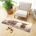 thumbnail image 2 of Coolnut Highland Cattle Bathroom Rugs Bath Mat 39 x 20 Inch Non-Slip Extra Soft and Absorbent Shaggy Bath Carpet for Tub, Shower, Bathroom Home Decor, 2 of 7