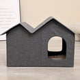 thumbnail image 3 of Maison Grotte pour Animaux, Grand Espace, Design Fermé, Confortable, Pliable, Cachette pour Chats d'Intérieur, 3 of 7