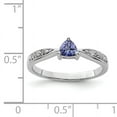 thumbnail image 2 of Primal Silver Sterling Silver Rhodium Tanzanite and Diamond Ring, 2 of 4