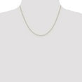thumbnail image 4 of 14K Yellow Gold Cable Chain Styles Necklace 18 inch .9 mm with Spring Ring Clasp 0.9, 4 of 4