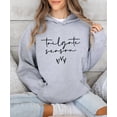 thumbnail image 5 of Tailgate Season Hoodie for Women Cute Football Game Day Pullover, Gray Hoodie, XL, 5 of 8