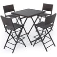 thumbnail image 1 of Noble House Ensemble de Bar 5 Pcs en Osier Brun Multi pour Extérieur, 1 of 23