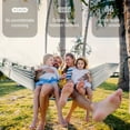 thumbnail image 2 of Tranquillo Double Hammock 2 Persons Polyester Hammock 550lbs with Hammock Tree Straps, Grey, 2 of 6