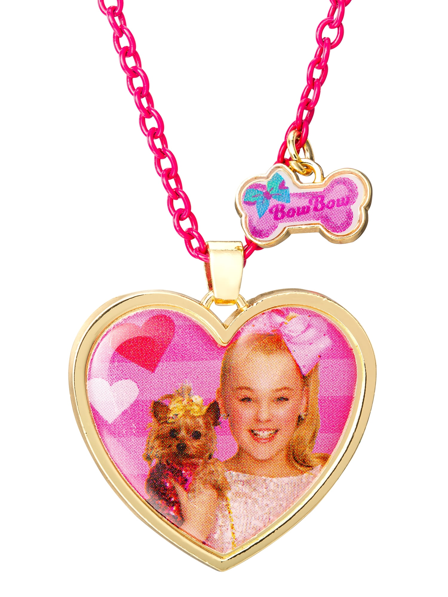 Jojo Siwa Heart Necklace 16" + 2" Chain Walmart Inventory Checker
