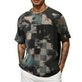 thumbnail image 1 of Xdzjlr T-Shirts Hommes Tenue Quotidienne Coupe Ajustée Col Rond T-Shirt Tendance pour Homme, TTTG, 1 of 5