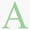1pcs, variant on Soft Green Greek Letters Alpha Vinyl Decal Sticker