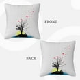 thumbnail image 3 of ZICANCN Fisherman Under Tree Decorative Throw Pillow Covers, Bed Couch Sofa Decorative Knit Pillow Covers for Living Room Farmhouse, 26"x26", 3 of 8