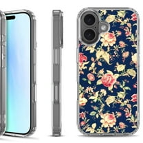 For iPhone 17 Shockproof Protective Phone Case, by OneToughShield - Floral Garden