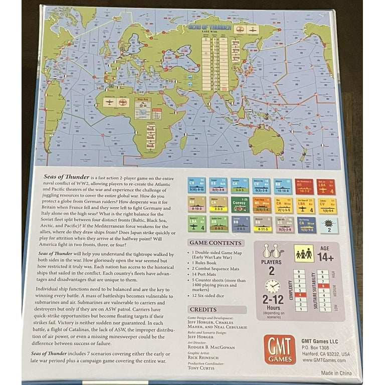 GMT Games: Seas of Thunder: Global Naval Warfare, 1939-45 GMT Games: Seas of Thunder: Global Naval Warfare, 1939-45
