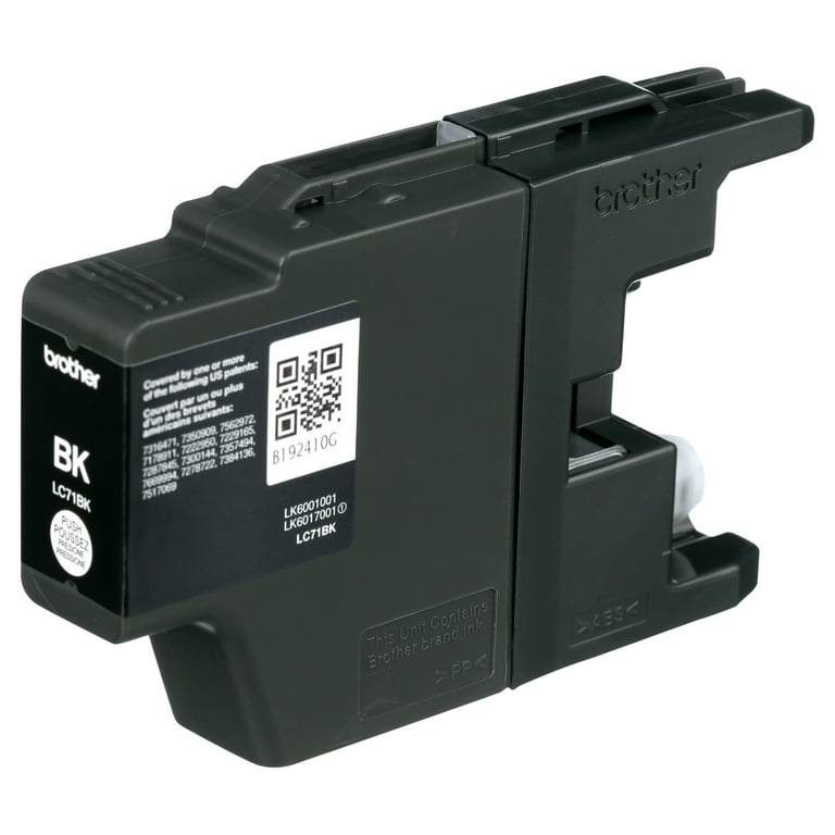 Brother Genuine Standard Yield Black Ink Cartridge, LC71BK