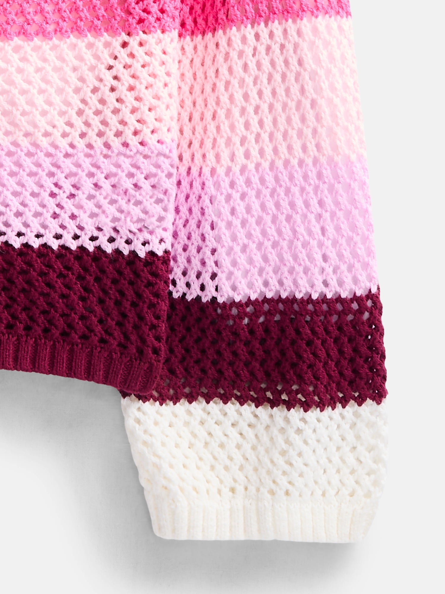 Wonder Nation Girls Open Knit Sweater, Lightweight, Sizes 4-18 & Plus
