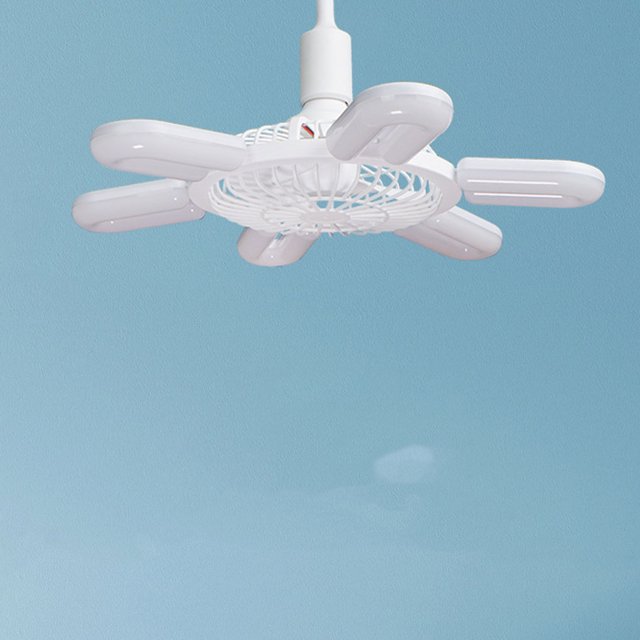 VONKY Fan Cooler Portable Rechargeable Fan Strong Wind Power Remote Control Versatile For In Any Range pink 6-leaf fan light