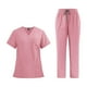 thumbnail image 4 of Conjunto de uniforme de enfermería, blusa y pantalón, uniforme para mujer, traje de trabajo de enfermería XXL, 4 of 9