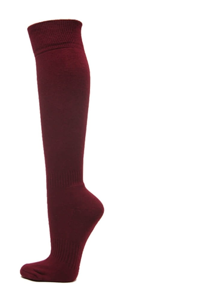 burgundy sports socks