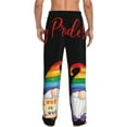 thumbnail image 2 of Bixox Men's Lgbt Gnome Patterned Pajama Pants with Pockets Lounge Clothes for Home, 2 of 5