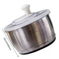 thumbnail image 2 of 5L Manual Vegetable Dehydrator Stainless Steel Fruit And Vegetable Home Use Rotating Dryer Kitchen Gadget For Washing And Drying Vegetables And Fruits 1.3gallon Air Fryer Skewers Stainless Steel, 2 of 3