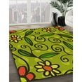 thumbnail image 2 of Ahgly Company Indoor Square Patterned Pistachio Green Area Rugs, 7' Square, 2 of 6