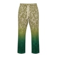 thumbnail image 4 of Ceisia Men's Gradient Baroque Scroll Print Waffle-Knit Wide-Leg Sweatpants Contrast Drawstring Casual Pants Gifts, 4 of 4