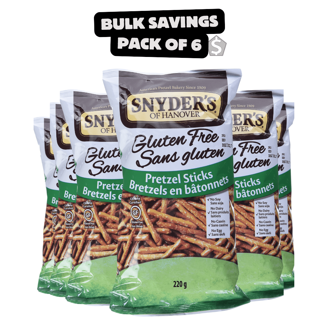 SNYDER'S Gluten Free Pretzel Variety Pack - Rods, Mini & Sticks 3-Bag Set