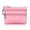 Pink, variant on Ayli Mini Leather Wallet Coin Purse 3 Zipper Pockets Key Ring Mini Pouch for Women and Teenage Girls