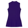 thumbnail image 6 of MSemis Womens Tennis Dresses Padded Built in Bra Workout Zipper Sports Dress Purple M, 6 of 7