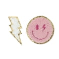 thumbnail image 5 of Hello Hobby Chenille Lightning Bolt and Smile Patches, 2 Pieces, 5 of 7