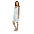 thumbnail image 2 of Casual Nights Women's Cotton Sleevless Nightgown Chemise, 2 of 5