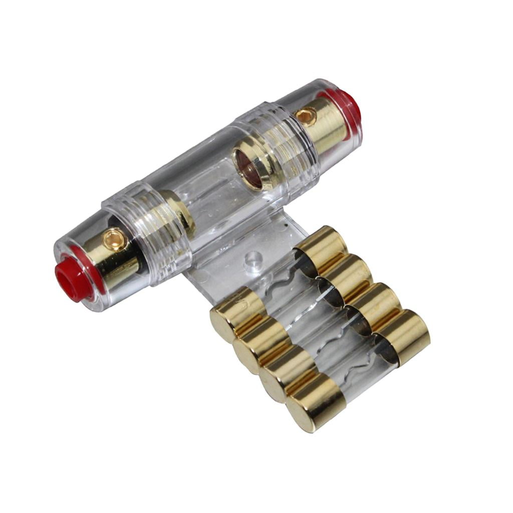 40/80 AWG AGU Fuse Holder With 40 Amp Fuse 4 Input and
